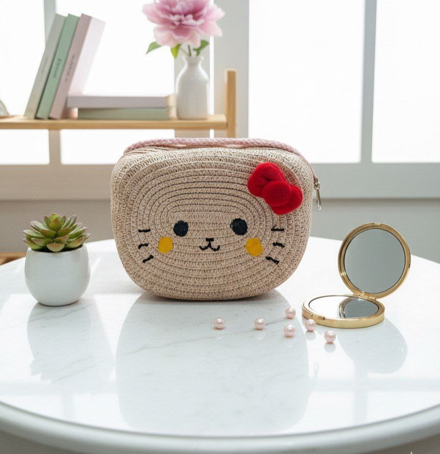 Kids Straw Bag with Unique Designs – R51     S1
