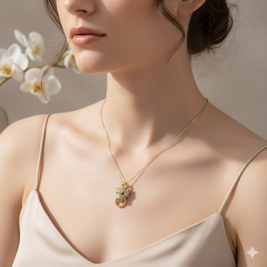 Pure 316 Stainless Steel Necklace with Zircon Stones    S2