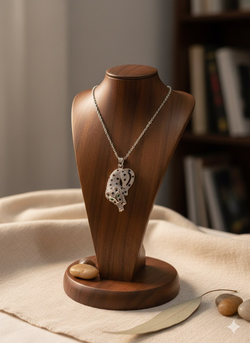 Pure 316 Stainless Steel Necklace with Zircon Stones    S2