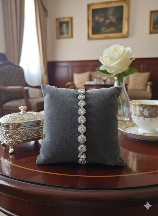 Pure 316 Stainless Steel Bracelet with Zircon Stones    S2