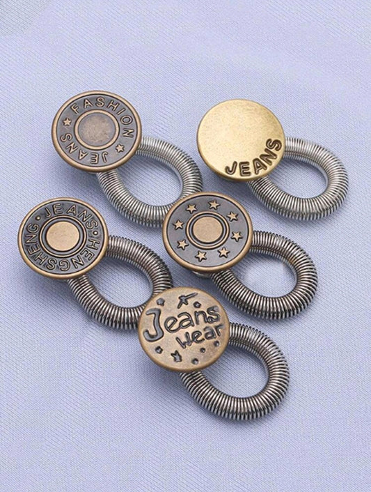 5-Piece Women’s Casual Belt Set with Decorative Buckle