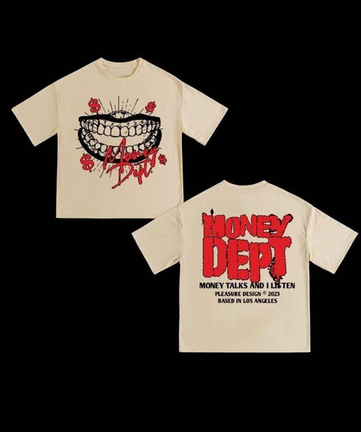 INAWLY Printed Crew Neck Short-Sleeve T-Shirt