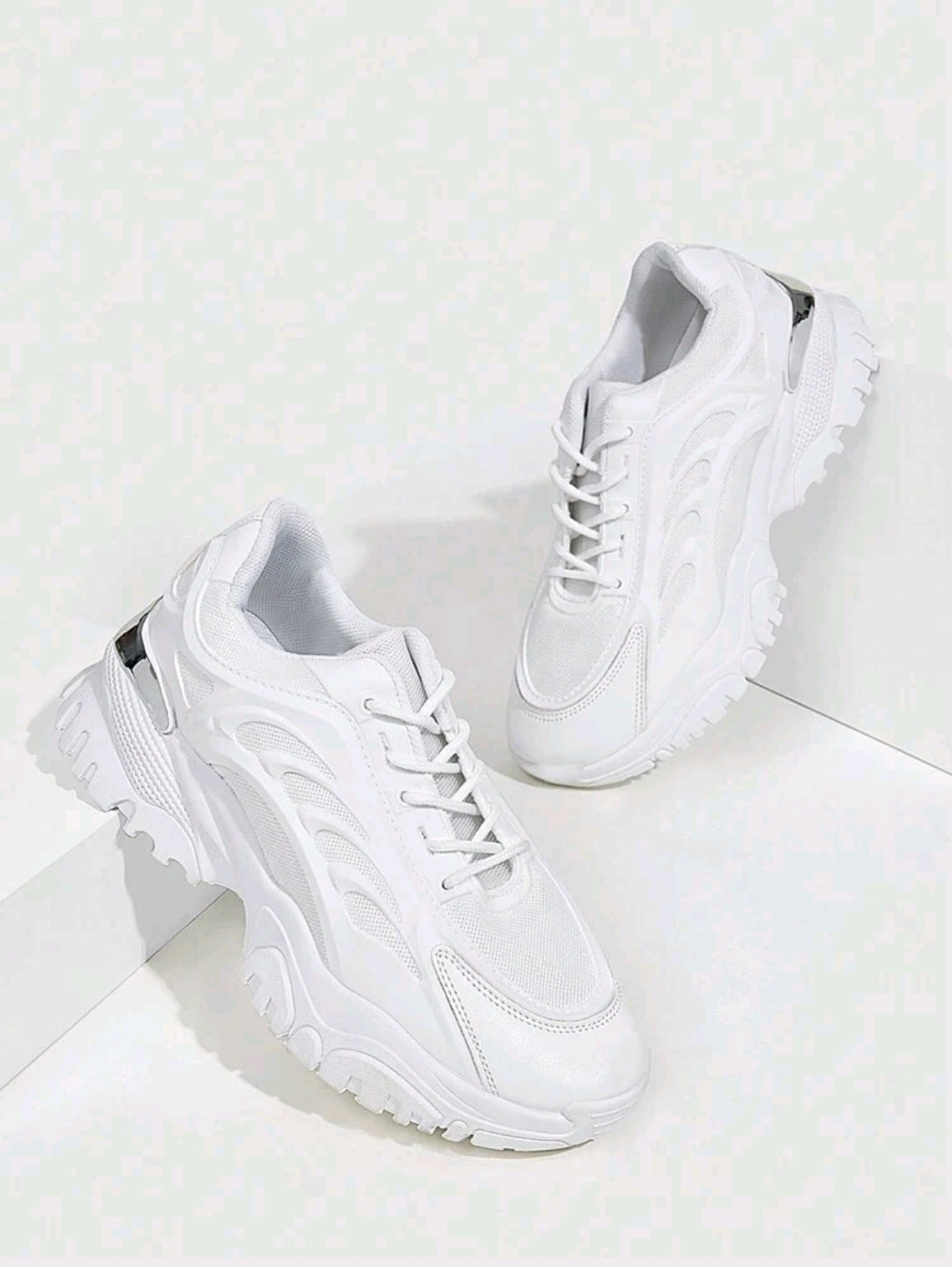 Product Name:

SHEIN X Lucía Bellido Vate Women’s Lace-Up Mesh Sneakers with Chunky Sole