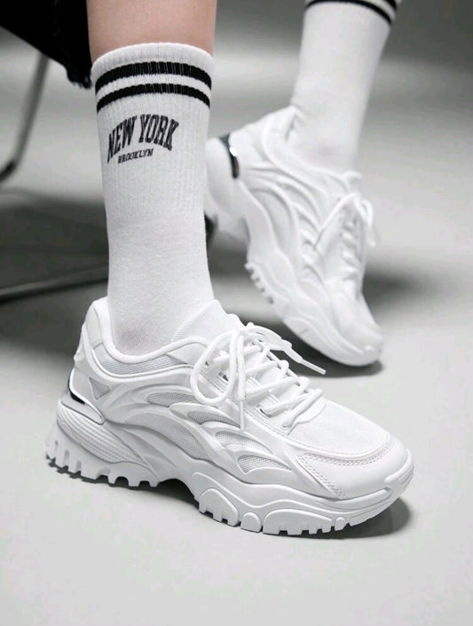 Product Name:

SHEIN X Lucía Bellido Vate Women’s Lace-Up Mesh Sneakers with Chunky Sole