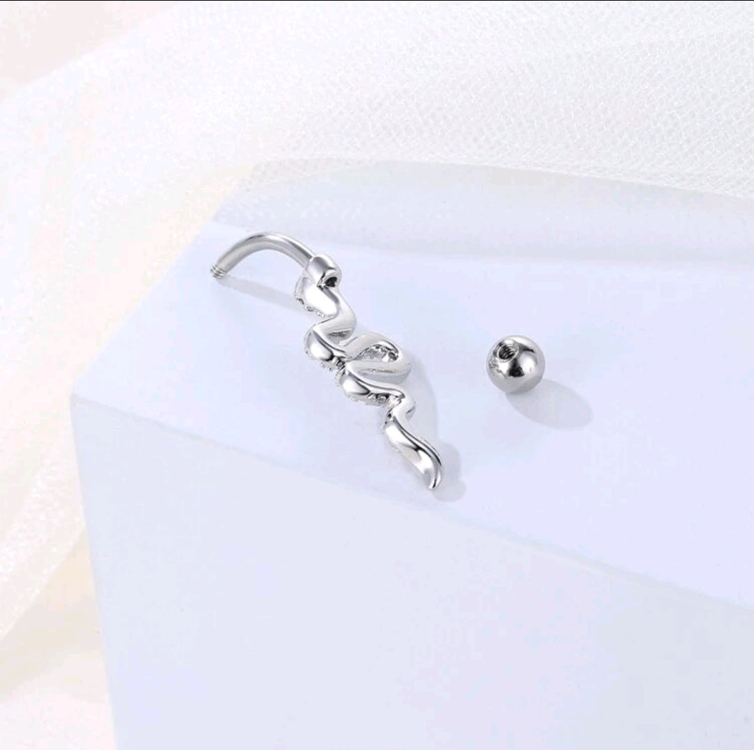 Snake Belly Button Earring