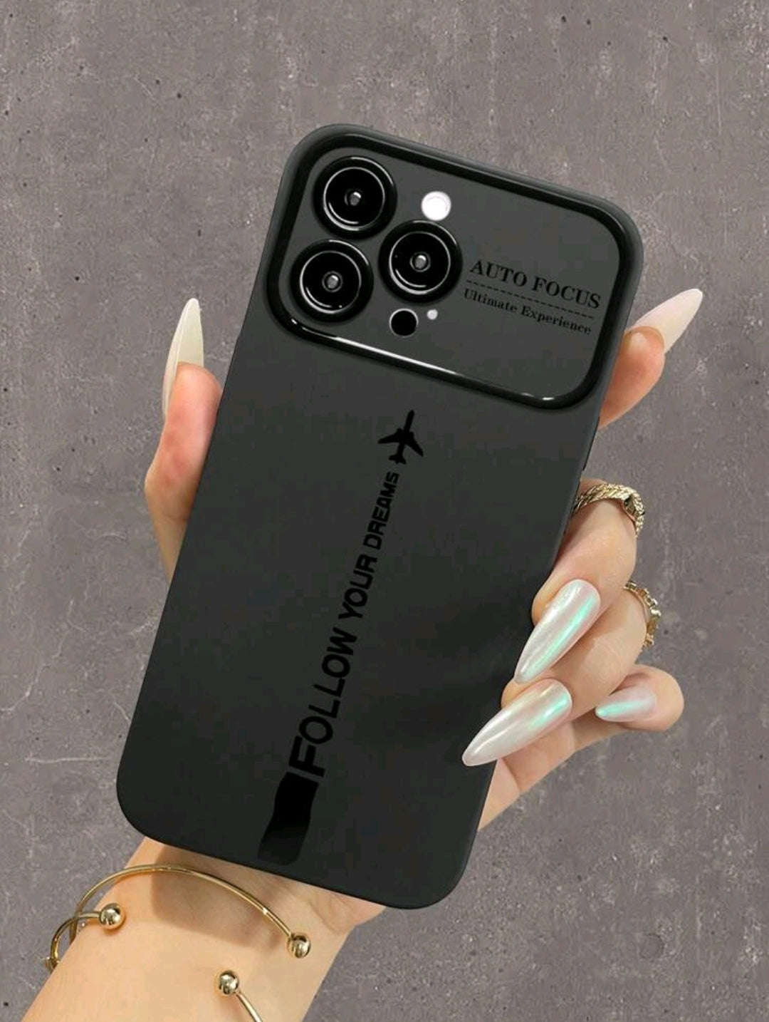Full-Protection Soft Black Flame Airplane Printed Shockproof Phone Case for (iPhone 11pro max)