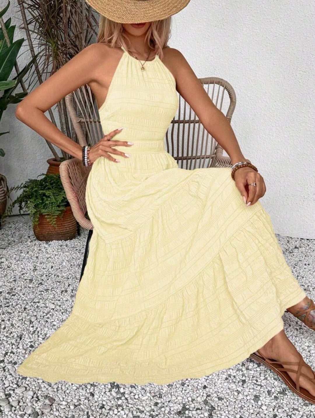 Product Name:
Breezaya Women’s Solid Color Casual Dress with Fabric Belt