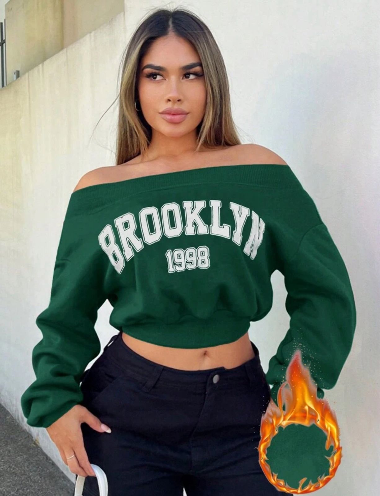 SHEIN SXY Drop Shoulder Letter Graphic Sweatshirt – Women’s Casual Wear